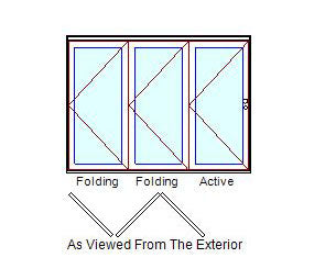 MARVIN Elevate 3 Panel Folding Door 106-7/64" Or 114-5/32" X 79 1/2", 82", 86", Or 95-1/2" Wood Interior Fiberglass Exterior Clear Tempered Low-E2 Argon Glass Bifold Foldable Door Knocked Down CN9065, CN9068, CN9070, CN9080, CN9865, CN9868, CN9870, CN9880