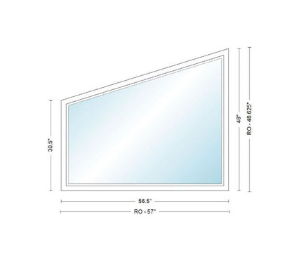 ANDERSEN IN STOCK 400 Series Specialty Trapezoid Window Frame Size: 56 ...