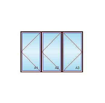 MARVIN Elevate Windows Triple Venting Casement 108" Wide CN37 3W Ultrex Fiberglass Exterior Bare Pine Interior New Construction Low-E2 Argon Full Screen Optional CN3731-3 CN3735 3W CN3739 3W CN3743 3W CN3747 3W CN3755 CN3759 3W CN3763 3W CN3771 3W