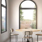 Marvin Essential Direct Glazed Round Top Fixed Picture Window Fiberglass Exterior And Interior Low-E2 With Argon Glass Tempered Option RT1 CN 2613, CN 2814, CN 3016, CN 3619, CN 4020, CN 5026, CN 5428, CN 6030, CN 7036 Or CN 8040
