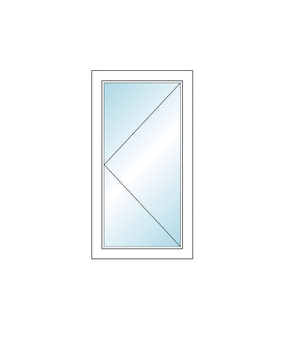 MI WINDOWS V3000 Series 9770 Venting Casement 3'0" Wide New Construction Vinyl White Low-E Argon Gas Filled Dual Pane Glass Full Screen Optional