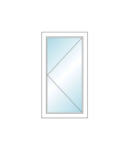 MI WINDOWS V3000 Series 9770 Venting Casement 2'0" Wide New Construction Vinyl White Low-E Argon Gas Filled Dual Pane Glass Full Screen Optional