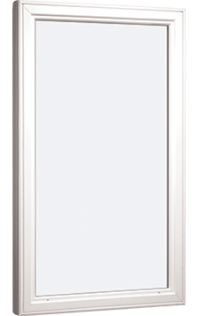 MI WINDOWS V3000 Series 9770 Venting Casement 2'10" Wide New Construction Vinyl White Low-E Argon Gas Filled Dual Pane Glass Full Screen Optional