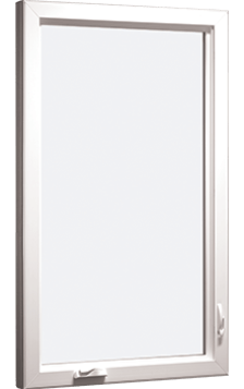 MI WINDOWS V3000 Series 9770 Venting Casement 3'0" Wide New Construction Vinyl White Low-E Argon Gas Filled Dual Pane Glass Full Screen Optional