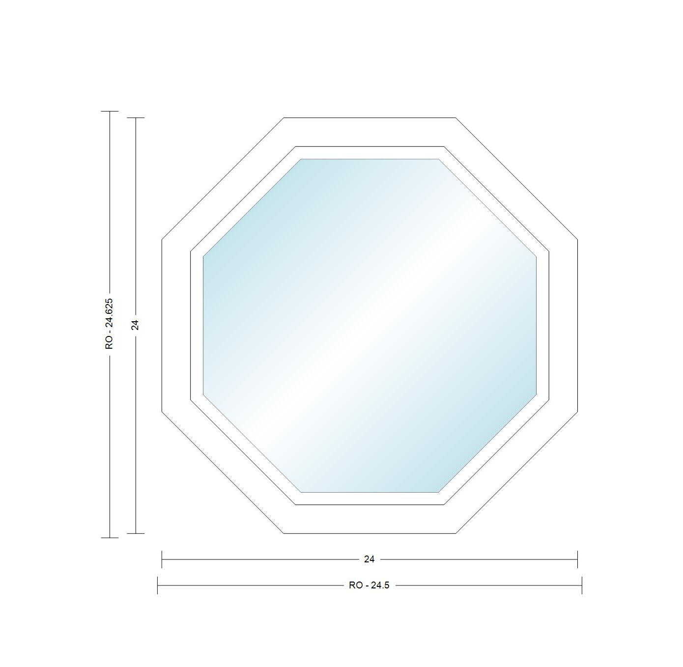 Octagon Anderson Stained Glass Windows