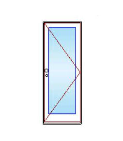 MARVIN IN STOCK Elevate Left Hand Outswing French Door CN2665 Frame Size: 30-5/16" X 79-1/2" Bronze Fiberglass Exterior Black Painted Pine Interior 6-9/16" Jambs Cambridge Matte Black Keyed Hardware Stainless Perimeter Bar Dark Brown Hinges