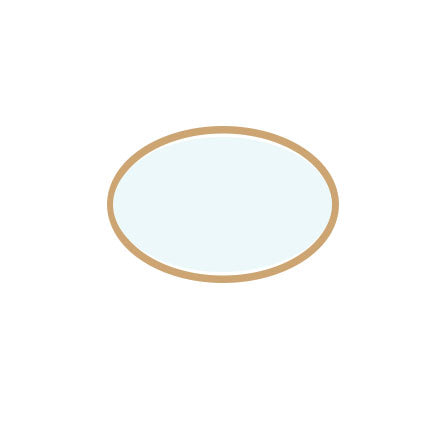 ANDERSEN Windows 400 Series Specialty Horizontal Oval Window Fixed Vinyl Exterior Wood Interior Low-E4 Dual Pane Argon Full Glass Grilles/Frosted/Tempered Optional OVL2418, OVL3020, Or OVL4830