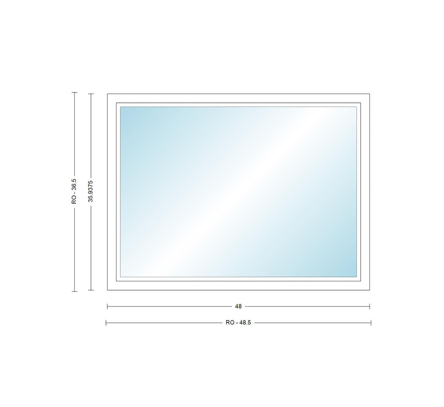 ANDERSEN Windows 400 Series Picture Window Fixed 48" Wide Vinyl Exterior Wood Interior Low-E4 Dual Pane Argon Full Glass Grilles Optional P4030, P4035, P4040, P4045, P4050, P4055, Or P4060