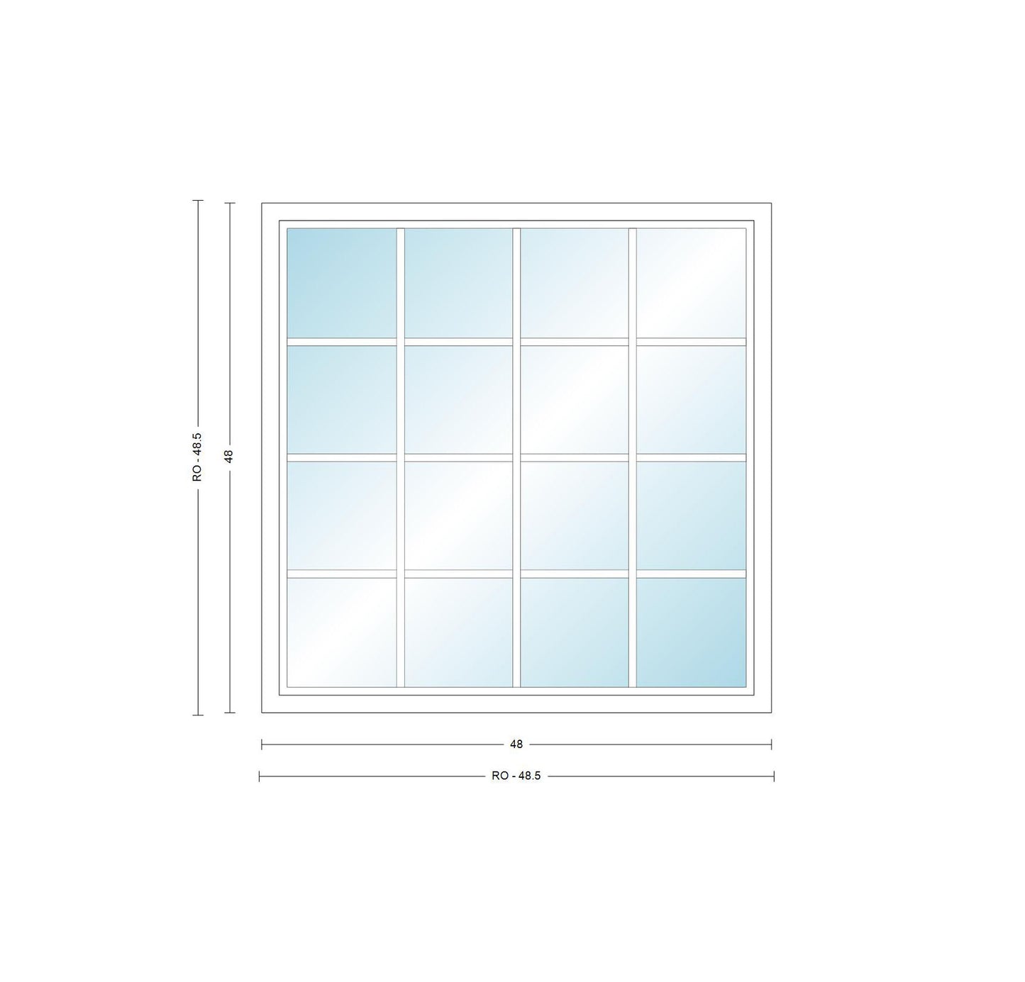 ANDERSEN Windows 400 Series Picture Window Fixed 48" Wide Vinyl Exterior Wood Interior Low-E4 Dual Pane Argon Full Glass Grilles Optional P4030, P4035, P4040, P4045, P4050, P4055, Or P4060