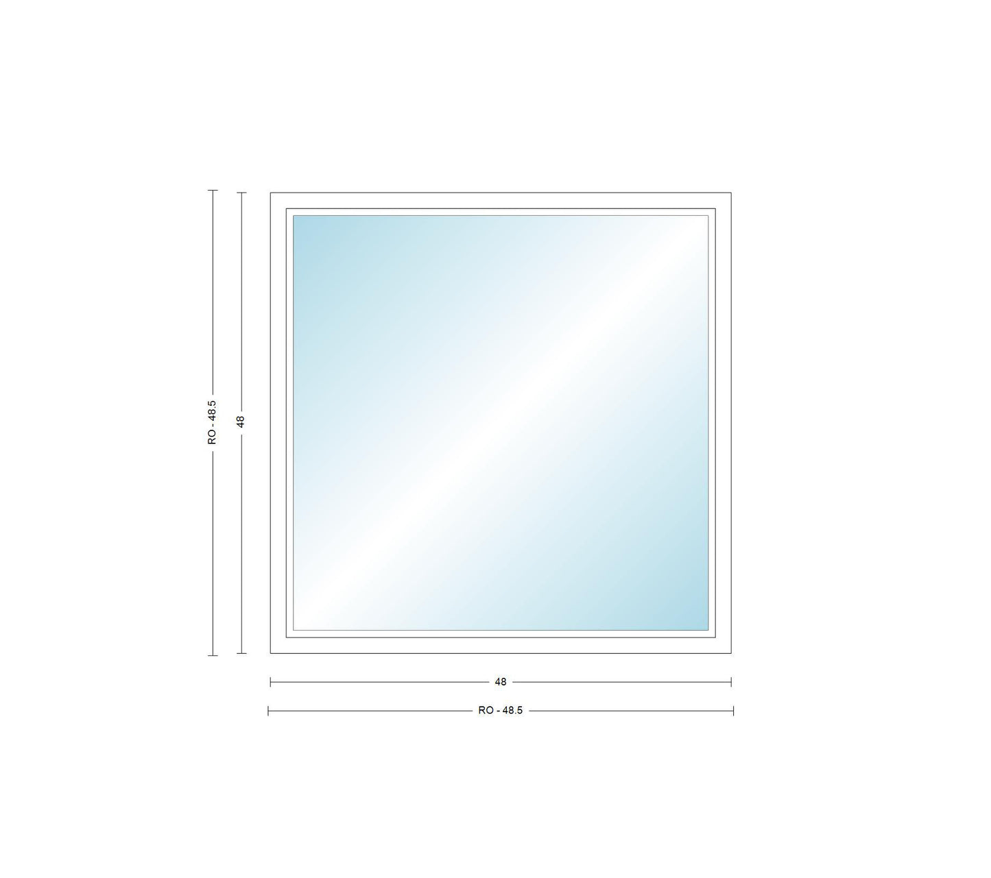 ANDERSEN Windows 400 Series Picture Window Fixed 48" Wide Vinyl Exterior Wood Interior Low-E4 Dual Pane Argon Full Glass Grilles Optional P4030, P4035, P4040, P4045, P4050, P4055, Or P4060