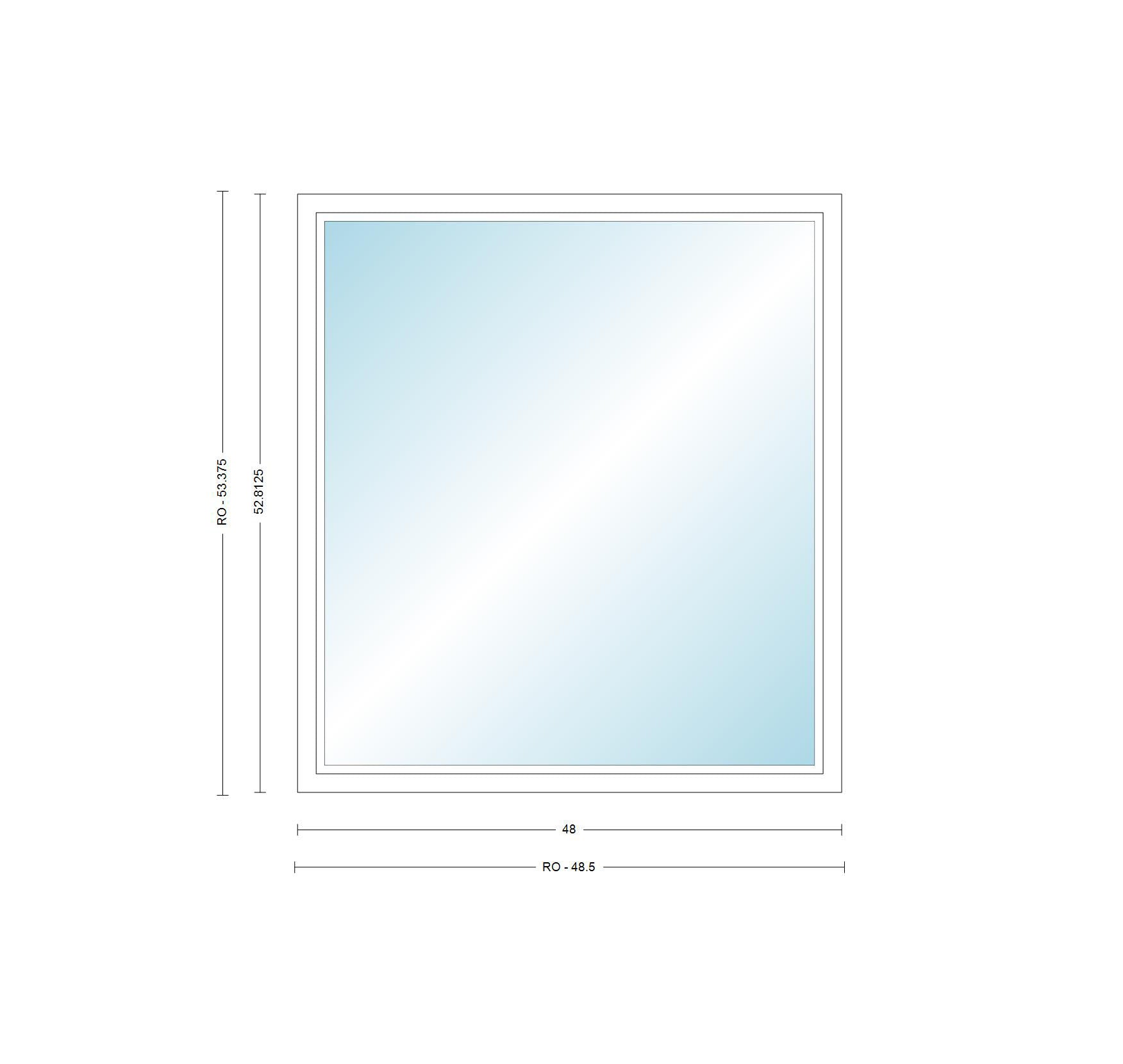 ANDERSEN Windows 400 Series Picture Window Fixed 48