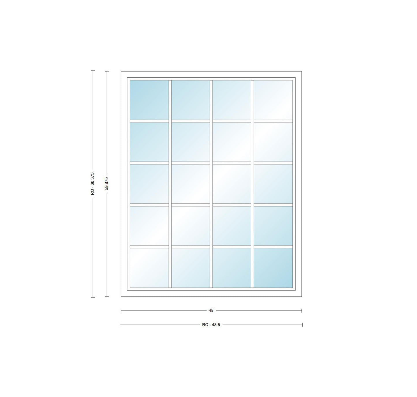 ANDERSEN Windows 400 Series Picture Window Fixed 48" Wide Vinyl Exterior Wood Interior Low-E4 Dual Pane Argon Full Glass Grilles Optional P4030, P4035, P4040, P4045, P4050, P4055, Or P4060