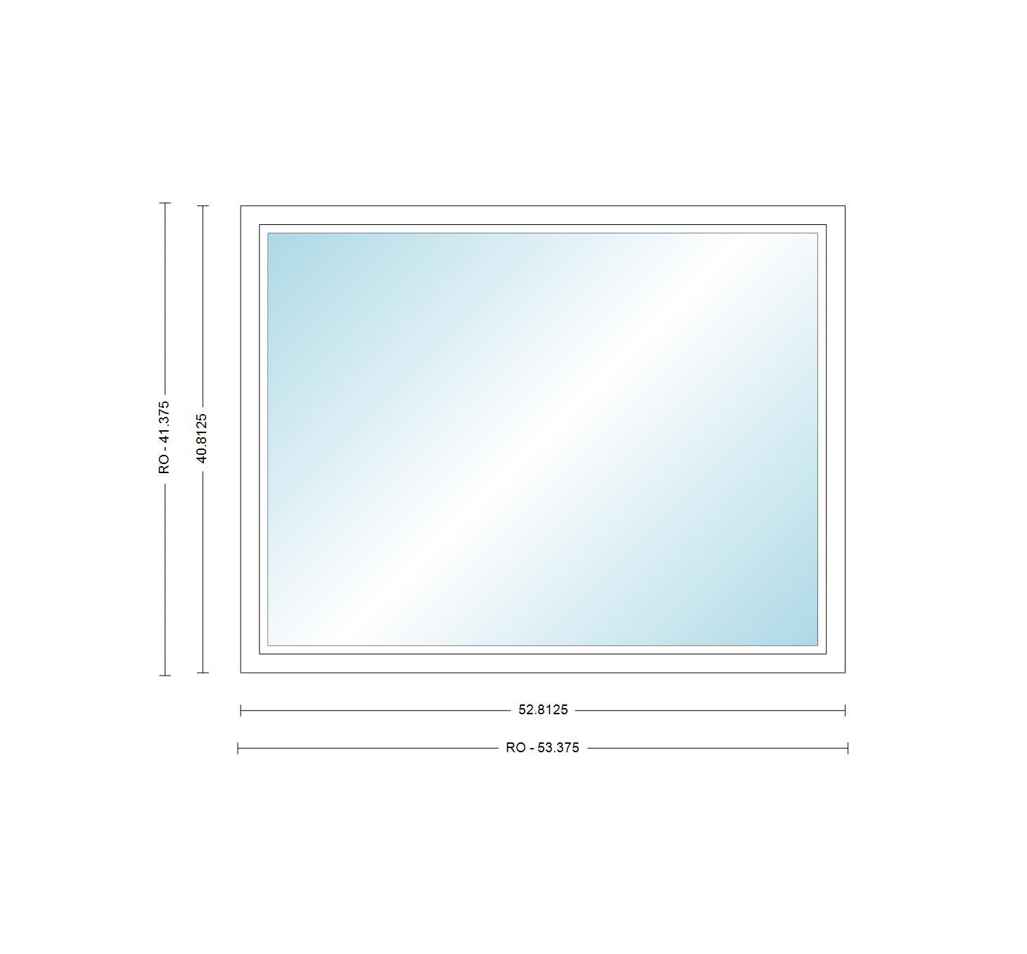 ANDERSEN Windows 400 Series Picture Window Fixed 52-13/16" Wide Vinyl Exterior Wood Interior Low-E4 Dual Pane Argon Full Glass Grilles Optional P4530, P4535, P4540, P4545, P4550, P4555, Or P4560