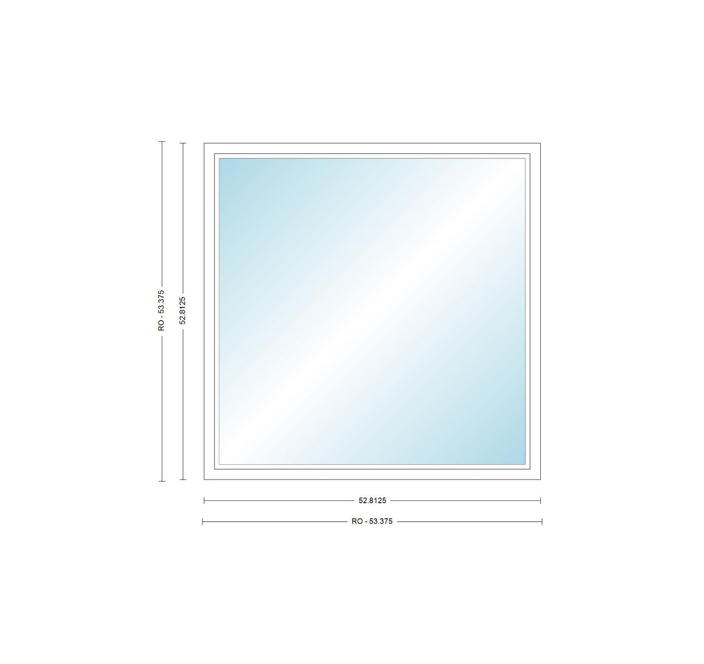 ANDERSEN Windows 400 Series Picture Window Fixed 52-13/16" Wide Vinyl Exterior Wood Interior Low-E4 Dual Pane Argon Full Glass Grilles Optional P4530, P4535, P4540, P4545, P4550, P4555, Or P4560