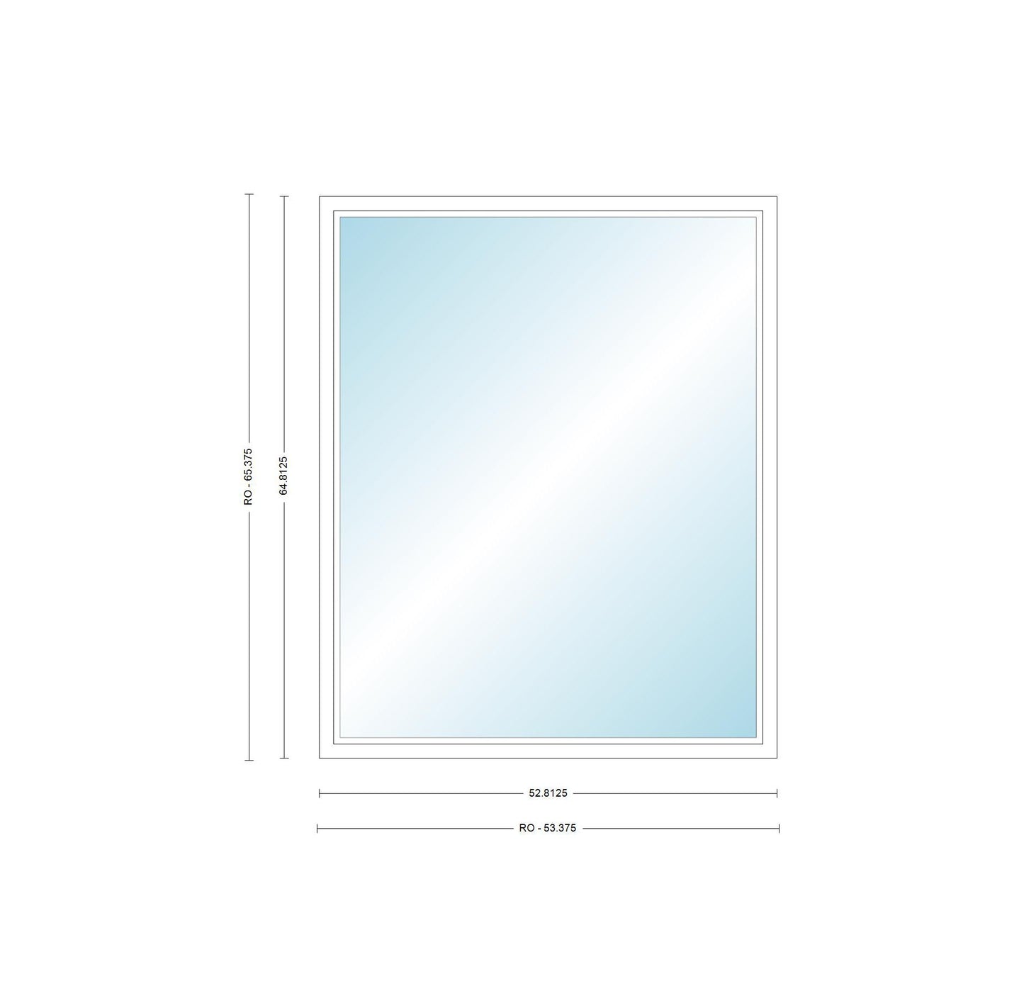 ANDERSEN Windows 400 Series Picture Window Fixed 52-13/16" Wide Vinyl Exterior Wood Interior Low-E4 Dual Pane Argon Full Glass Grilles Optional P4530, P4535, P4540, P4545, P4550, P4555, Or P4560