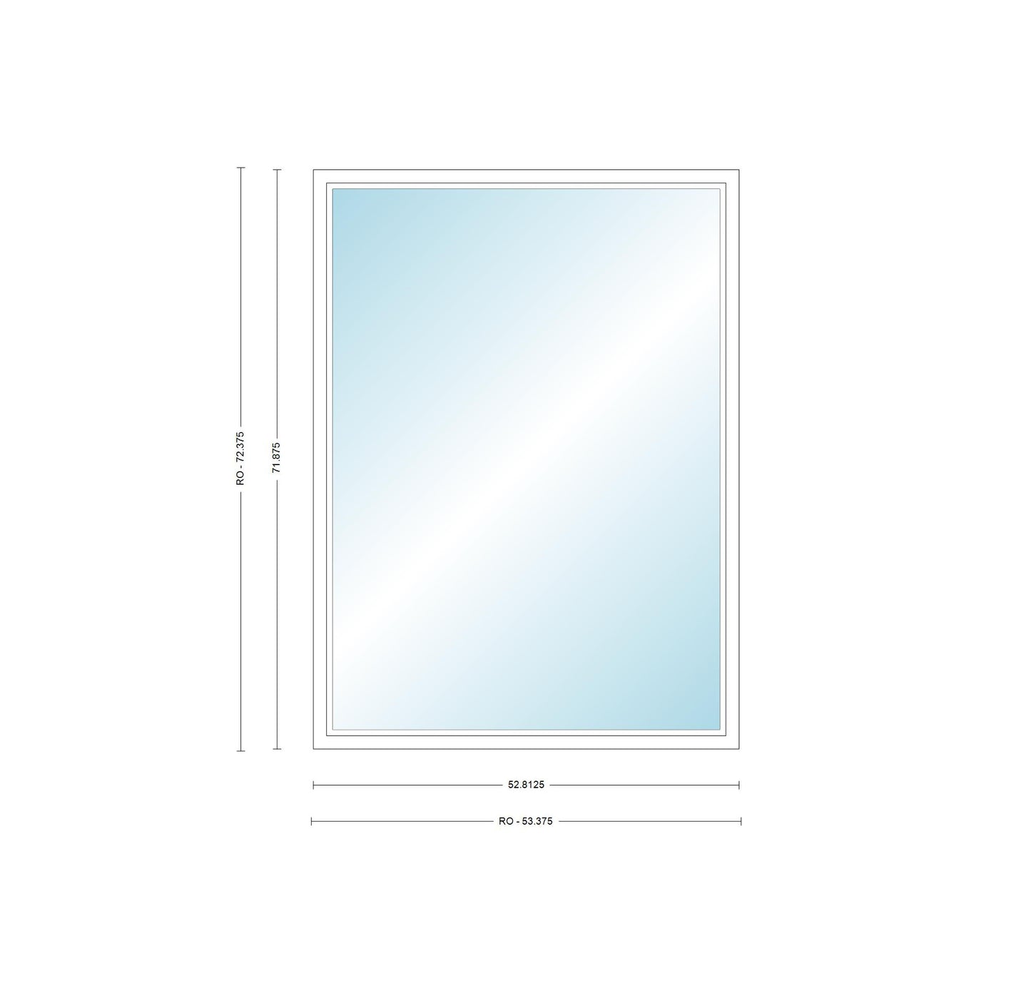 ANDERSEN Windows 400 Series Picture Window Fixed 52-13/16" Wide Vinyl Exterior Wood Interior Low-E4 Dual Pane Argon Full Glass Grilles Optional P4530, P4535, P4540, P4545, P4550, P4555, Or P4560