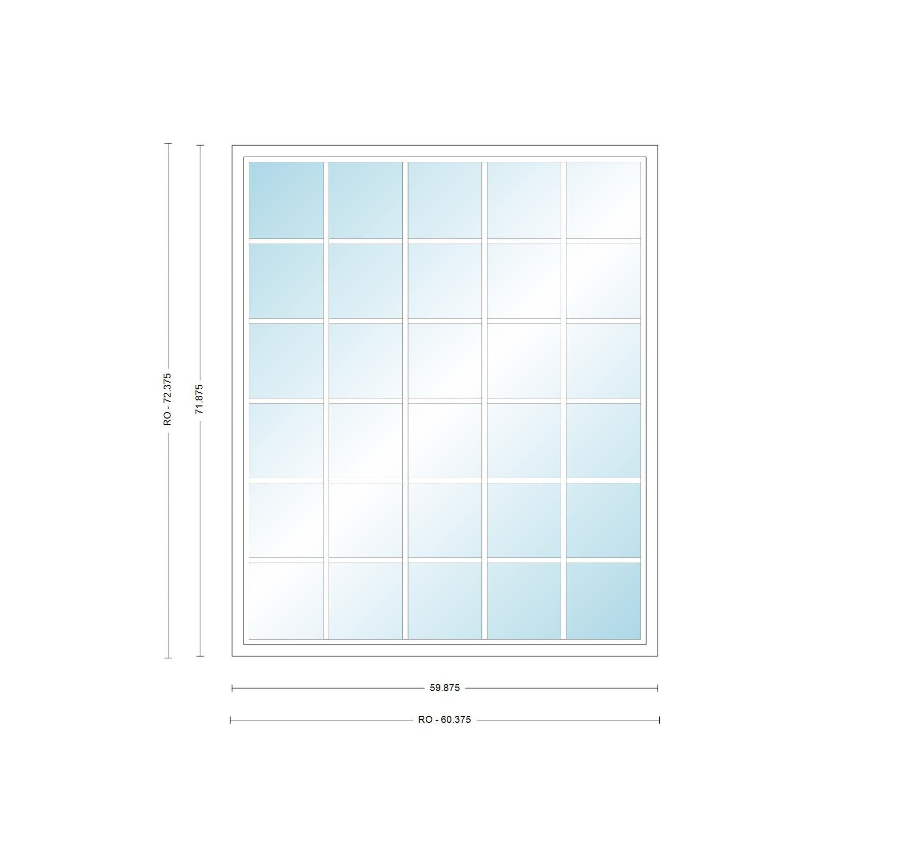 ANDERSEN Windows 400 Series Picture Window Fixed 59-7/8" Wide Vinyl Exterior Wood Interior Low-E4 Dual Pane Argon Full Glass Grilles Optional P5030, P5035, P5040, P5045, P5050, P5055, Or P5060