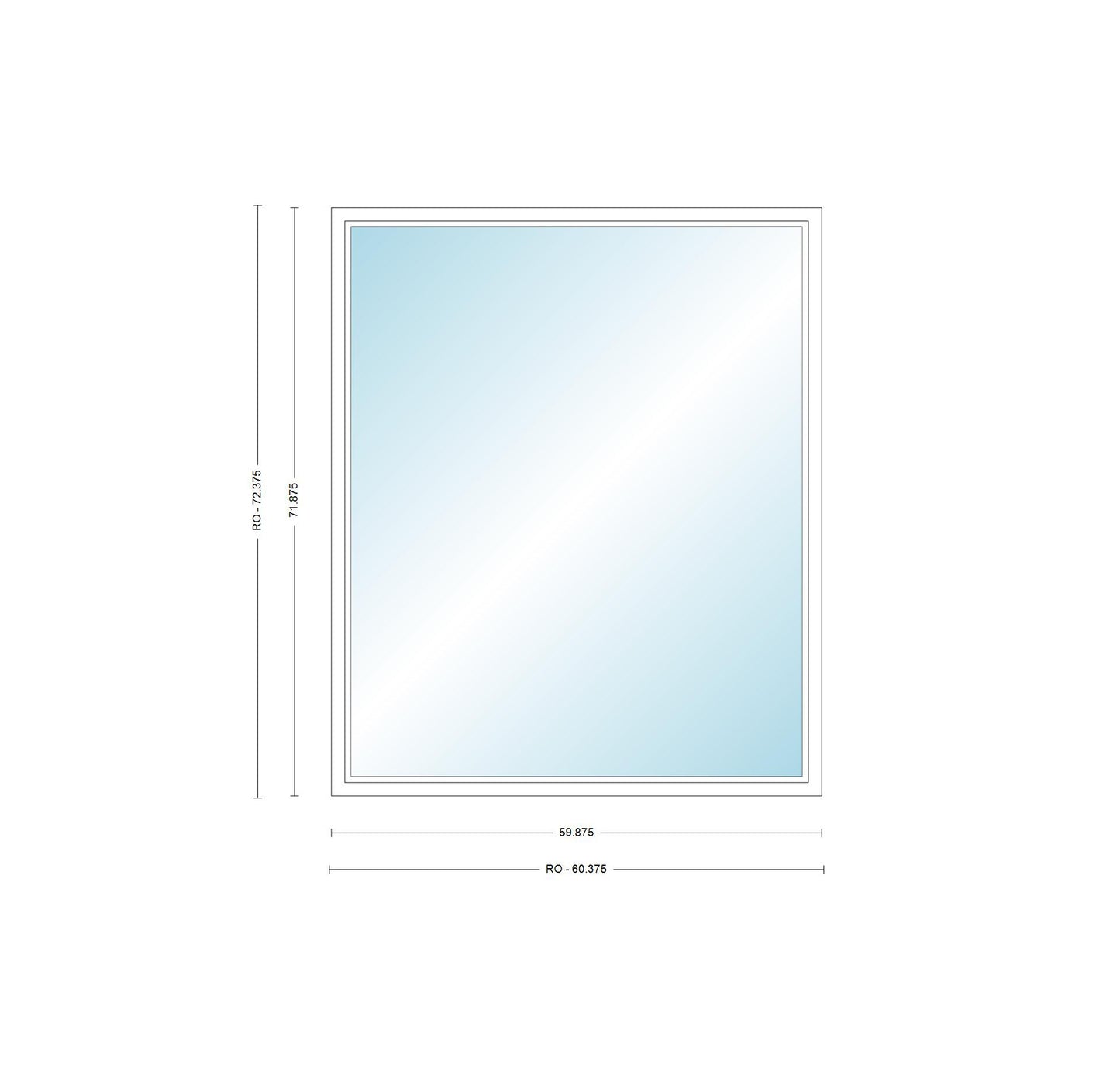 ANDERSEN Windows 400 Series Picture Window Fixed 59-7/8" Wide Vinyl Exterior Wood Interior Low-E4 Dual Pane Argon Full Glass Grilles Optional P5030, P5035, P5040, P5045, P5050, P5055, Or P5060