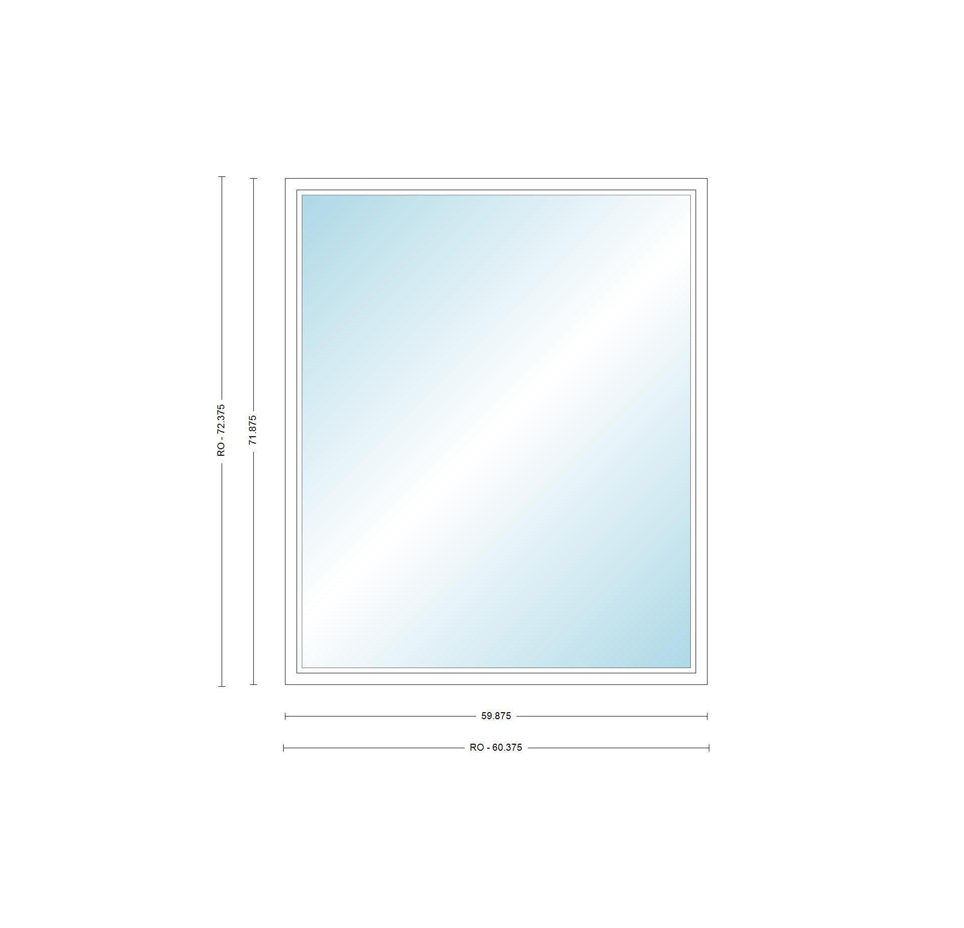ANDERSEN Windows 400 Series Picture Window Fixed 59-7/8" Wide Vinyl Exterior Wood Interior Low-E4 Dual Pane Argon Full Glass Grilles Optional P5030, P5035, P5040, P5045, P5050, P5055, Or P5060