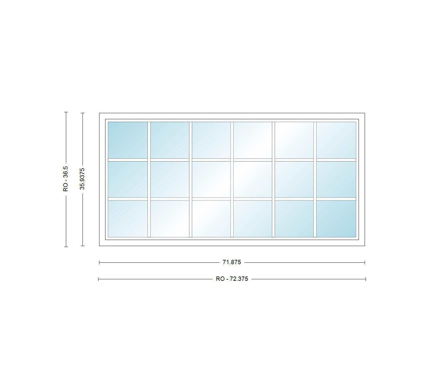 ANDERSEN Windows 400 Series Picture Window Fixed 71-7/8" Wide Vinyl Exterior Wood Interior Low-E4 Dual Pane Argon Full Glass Grilles Optional P6030, P6035, P6040, P6045, Or P6050