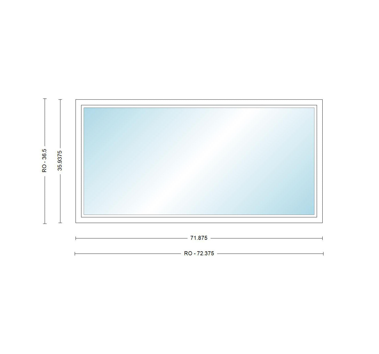 ANDERSEN Windows 400 Series Picture Window Fixed 71-7/8" Wide Vinyl Exterior Wood Interior Low-E4 Dual Pane Argon Full Glass Grilles Optional P6030, P6035, P6040, P6045, Or P6050