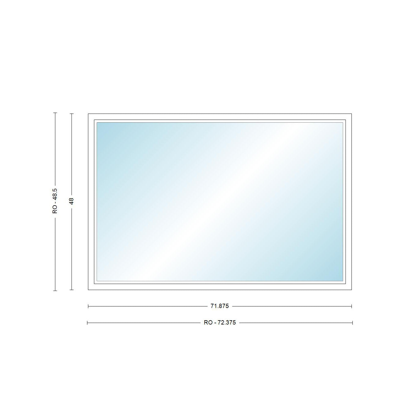 ANDERSEN Windows 400 Series Picture Window Fixed 71-7/8" Wide Vinyl Exterior Wood Interior Low-E4 Dual Pane Argon Full Glass Grilles Optional P6030, P6035, P6040, P6045, Or P6050