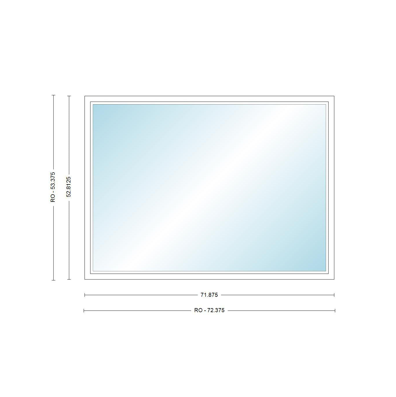 ANDERSEN Windows 400 Series Picture Window Fixed 71-7/8" Wide Vinyl Exterior Wood Interior Low-E4 Dual Pane Argon Full Glass Grilles Optional P6030, P6035, P6040, P6045, Or P6050