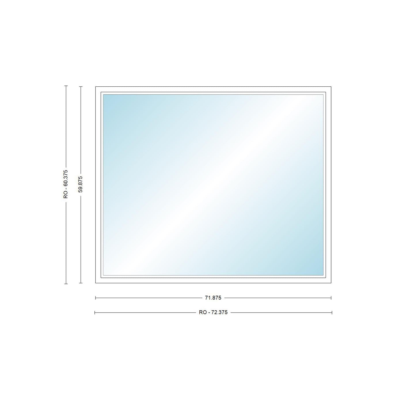 ANDERSEN Windows 400 Series Picture Window Fixed 71-7/8" Wide Vinyl Exterior Wood Interior Low-E4 Dual Pane Argon Full Glass Grilles Optional P6030, P6035, P6040, P6045, Or P6050