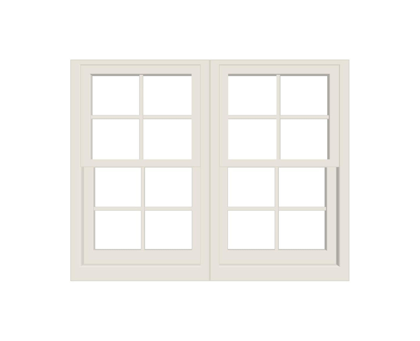 ANDERSEN Windows 400 Series Twin Double Hung 51-3/8" Wide Equal Sash Vinyl Exterior Wood Interior Low-E4 Dual Pane Glass Full Screen/Tempered/Frosted/Grilles Optional TW2032-2, TW2036-2, TW20310-2, TW2042-2, TW2046-2, TW20410-2, Or TW2052-2