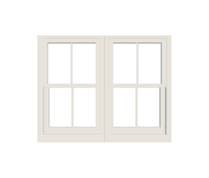 ANDERSEN Windows 400 Series Twin Double Hung 59-3/8" Wide Equal Sash Vinyl Exterior Wood Interior Low-E4 Dual Pane Glass Screen/Tempered/Frosted/Grilles Optional TW2432-2, TW2436-2, TW24310-2, TW2442-2, TW2446-2, TW24410-2, Or TW2452-2