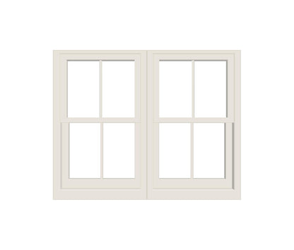 ANDERSEN Windows 400 Series Twin Double Hung 67-3/8" Wide Equal Sash Vinyl Exterior Wood Interior Low-E4 Dual Pane Glass Screen/Tempered/Frosted/Grilles Optional TW2832-2, TW2836-2, TW28310-2, TW2842-2, TW2846-2, TW28410-2, Or TW2852-2