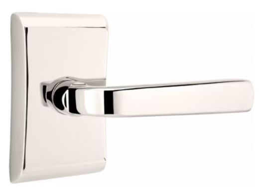 EMTEK Sion Lever Modern, Disk, Square, Neos, Modern Rectangular, Or Urban Modern Rosette Door Lever Handle Passage, Privacy, Or Dummy Many Color Options