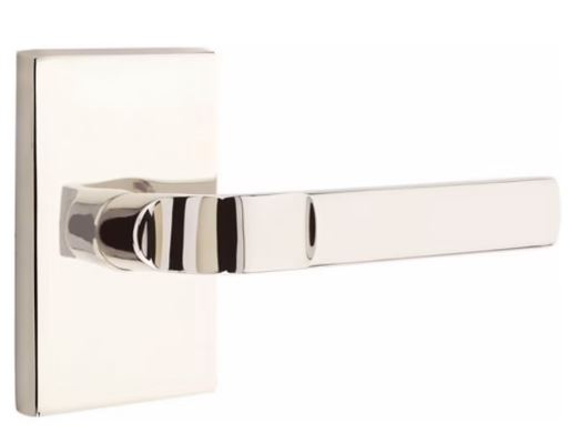 EMTEK Aston Lever Modern, Disk, Square, Neos, Modern Rectangular, Or Urban Modern Rosette Door Lever Handle Passage, Privacy, Or Dummy Many Color Options