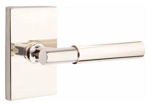 EMTEK Myles Lever Modern, Disk, Square, Neos, Modern Rectangular, Or Urban Modern Rosette Door Lever Handle Passage, Privacy, Or Dummy Many Color Options