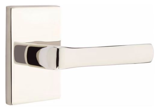 EMTEK Spencer Lever Modern, Disk, Square, Neos, Modern Rectangular, Or Urban Modern Rosette Door Lever Handle Passage, Privacy, Or Dummy Many Color Options