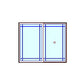 MARVIN Essential 8'0" X 6'8" Frame Size 95½" X 79½" Ultrex Fiberglass Interior And Exterior Sliding/Gliding Clear Tempered Low-E2 With Argon Glass 2 Panel Patio Door Grilles/Screen Options CN 8068