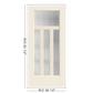 THERMATRU Full Lite 2'8" Or 3'0" X 6'8" Or 8'0" Smooth Star Fiberglass Exterior Prehung Door Flush Glazed SDL Wide Profile S3300 Or S83300