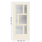 THERMATRU Full Lite 2'8" Or 3'0" X 6'8" Or 8'0" Smooth Star Fiberglass Exterior Prehung Door Flush Glazed SDL Wide Profile S3500L, S3500R, S83500L Or S83500R