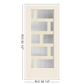 THERMATRU Full Lite 2'8" Or 3'0" X 6'8" Or 8'0" Smooth Star Fiberglass Exterior Prehung Door Flush Glazed SDL Wide Profile S685L, S685R, S8685L Or S8685R