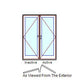 MARVIN Elevate Inswing Twin/Double XX French Door 59", 63", Or 71" X 79 1/2", 82", 86", Or 95-1/2" Wood Interior Fiberglass Exterior Clear Tempered Low-E2 Argon CN5065 CN5068 CN5070 CN5080 CN5465 CN5468 CN5470 CN5480 CN6065 CN6068 CN6070 CN6080
