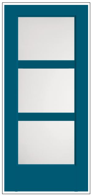 THERMATRU Full Lite 2'8" Or 3'0" X 6'8" Or 8'0" Smooth Star Fiberglass Exterior Prehung Door Flush Glazed SDL Wide Profile S5700 Or S85700