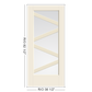 THERMATRU Full Lite 2'8" Or 3'0" X 6'8" Or 8'0" Smooth Star Fiberglass Exterior Prehung Door Flush Glazed SDL Wide Profile S3600L, S3600R, S83600L Or S83600R