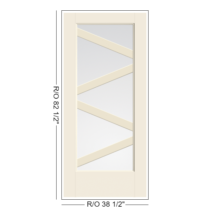 THERMATRU Full Lite 2'8" Or 3'0" X 6'8" Or 8'0" Smooth Star Fiberglass Exterior Prehung Door Flush Glazed SDL Wide Profile S3600L, S3600R, S83600L Or S83600R