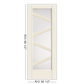 THERMATRU Full Lite 2'8" Or 3'0" X 6'8" Or 8'0" Smooth Star Fiberglass Exterior Prehung Door Flush Glazed SDL Wide Profile S3600L, S3600R, S83600L Or S83600R