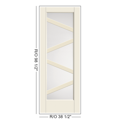 THERMATRU Full Lite 2'8" Or 3'0" X 6'8" Or 8'0" Smooth Star Fiberglass Exterior Prehung Door Flush Glazed SDL Wide Profile S3600L, S3600R, S83600L Or S83600R