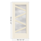 THERMATRU Full Lite 2'8" Or 3'0" X 6'8" Or 8'0" Smooth Star Fiberglass Exterior Prehung Door Flush Glazed SDL Wide Profile S3600L, S3600R, S83600L Or S83600R