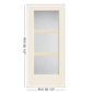 THERMATRU Full Lite 2'8" Or 3'0" X 6'8" Or 8'0" Smooth Star Fiberglass Exterior Prehung Door Flush Glazed SDL Wide Profile S5700 Or S85700