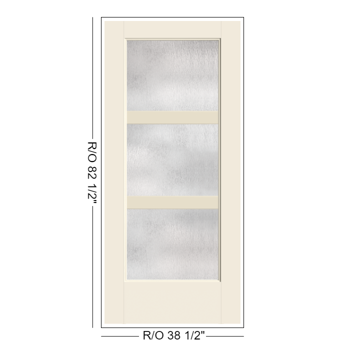 THERMATRU Full Lite 2'8" Or 3'0" X 6'8" Or 8'0" Smooth Star Fiberglass Exterior Prehung Door Flush Glazed SDL Wide Profile S5700 Or S85700