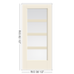 THERMATRU Full Lite 2'8" Or 3'0" X 6'8" Or 8'0" Smooth Star Fiberglass Exterior Prehung Door Flush Glazed SDL Wide Profile S5710 Or S85710