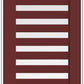 THERMATRU Full Lite 2'8" Or 3'0" X 6'8" Or 8'0" Smooth Star Fiberglass Exterior Prehung Door Flush Glazed SDL Wide Profile S691 Or S691